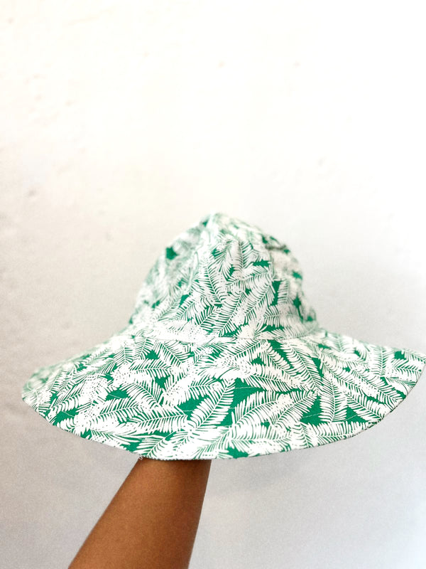 Bucket Hat - emerald palms