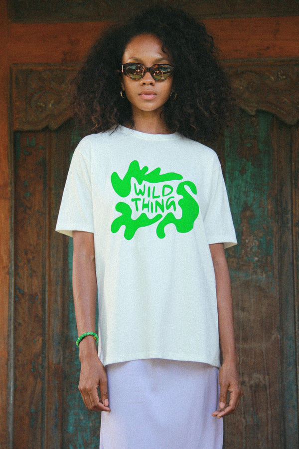 Unisex Wild Thing TShirt - Green Print