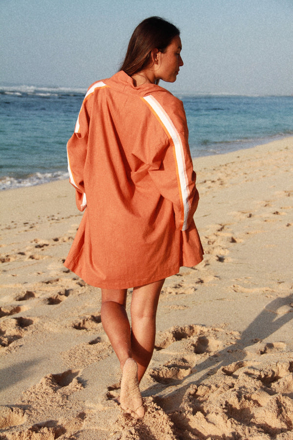 Unisex Kimono Robe - Dusted Clay