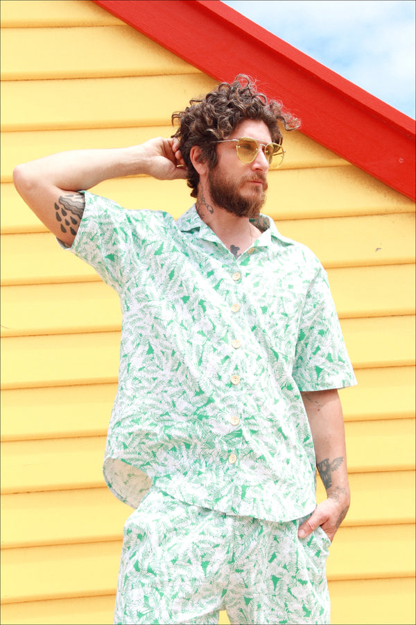 Unisex Sunday Shirt - Emerald Palms